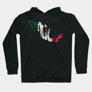 Mexico Typo Map Hoodie